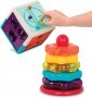 Battat Shape Sorter Cube and Stacking Rings Duo Combo Set